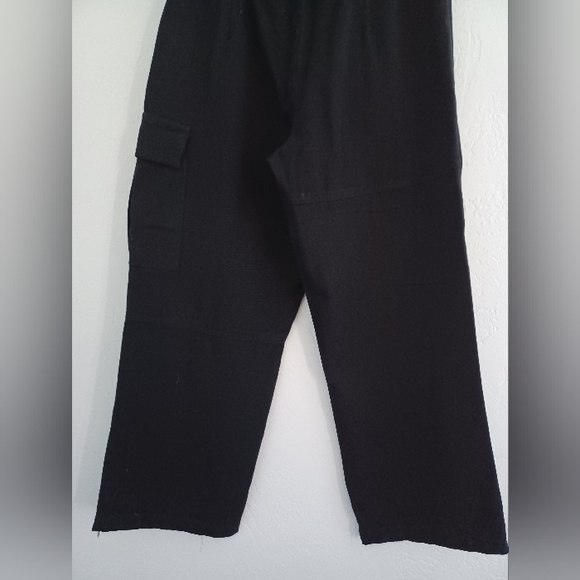 NWT Francesca's Black Cargo Wide Leg Pants - Picture 7 of 8